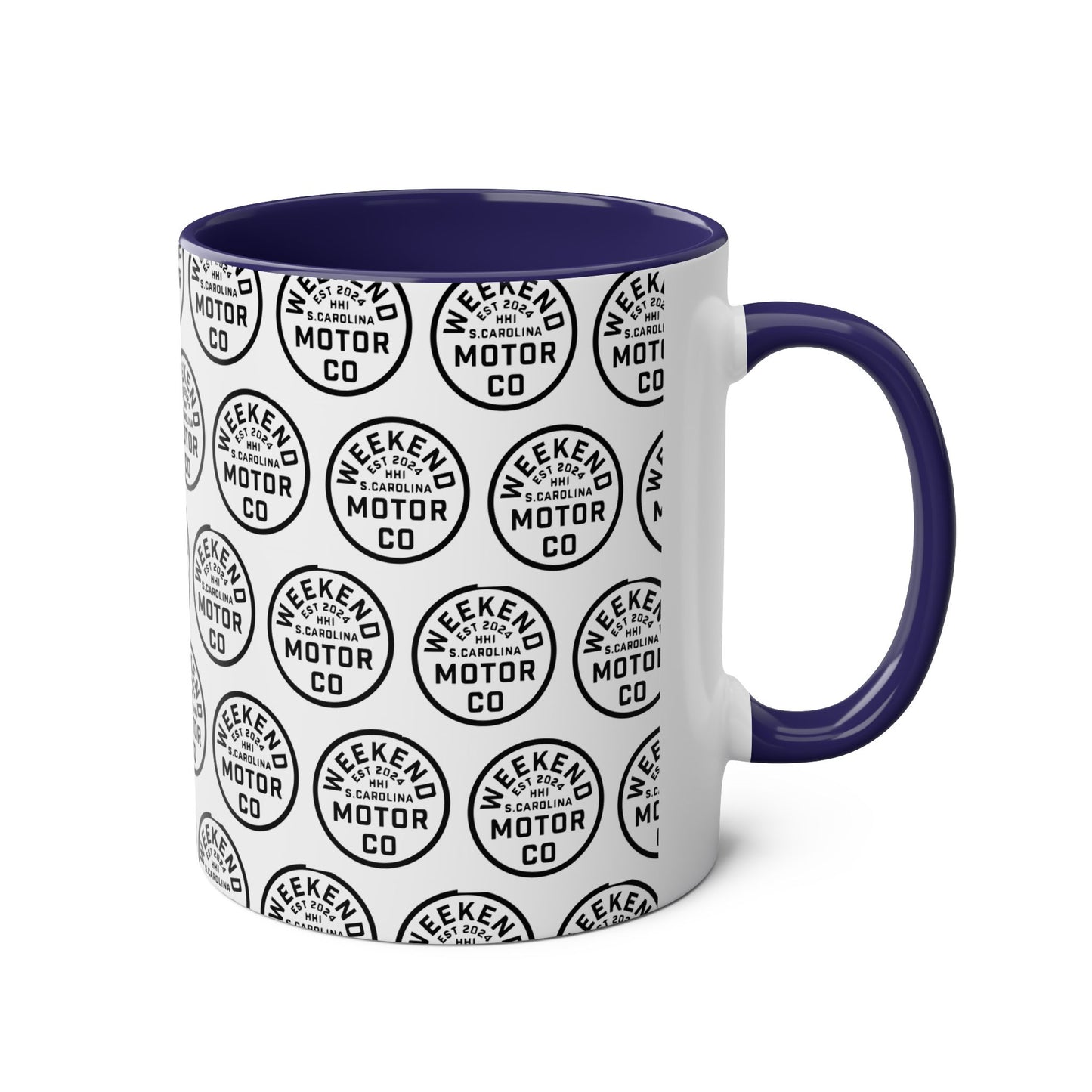 Patterned Coffee Mug - Two-Tone 11oz