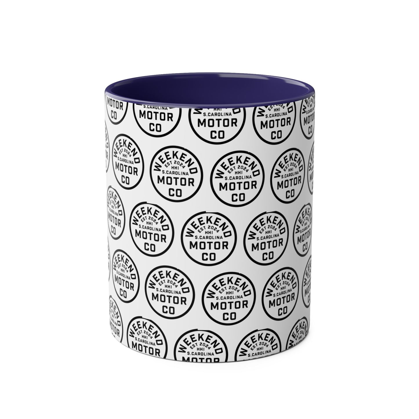 Patterned Coffee Mug - Two-Tone 11oz