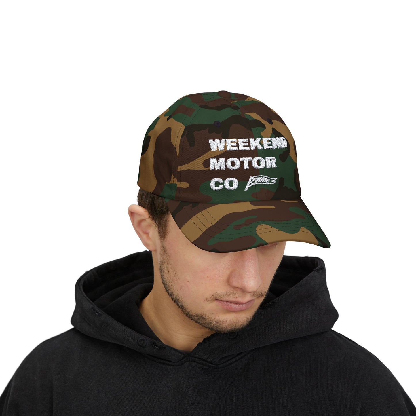 Dad Cap - Camo Block Letter Hat Design